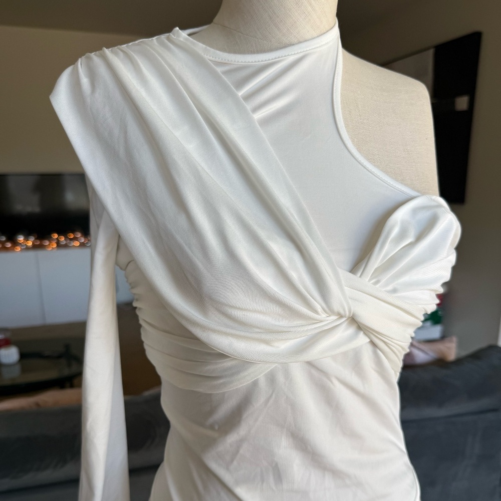 one shoulder, contemporary bodysuit